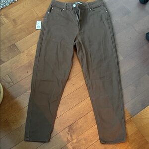Refuge Chocolate Straight Leg Pants